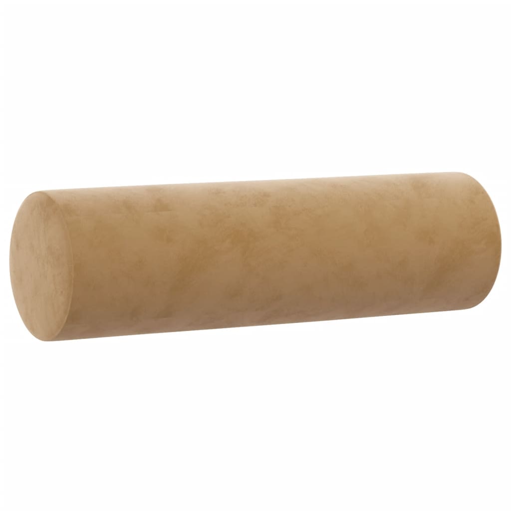 Cuscini Decorativi 2 pz Marrone Ø15x50 cm in Velluto - homemem39