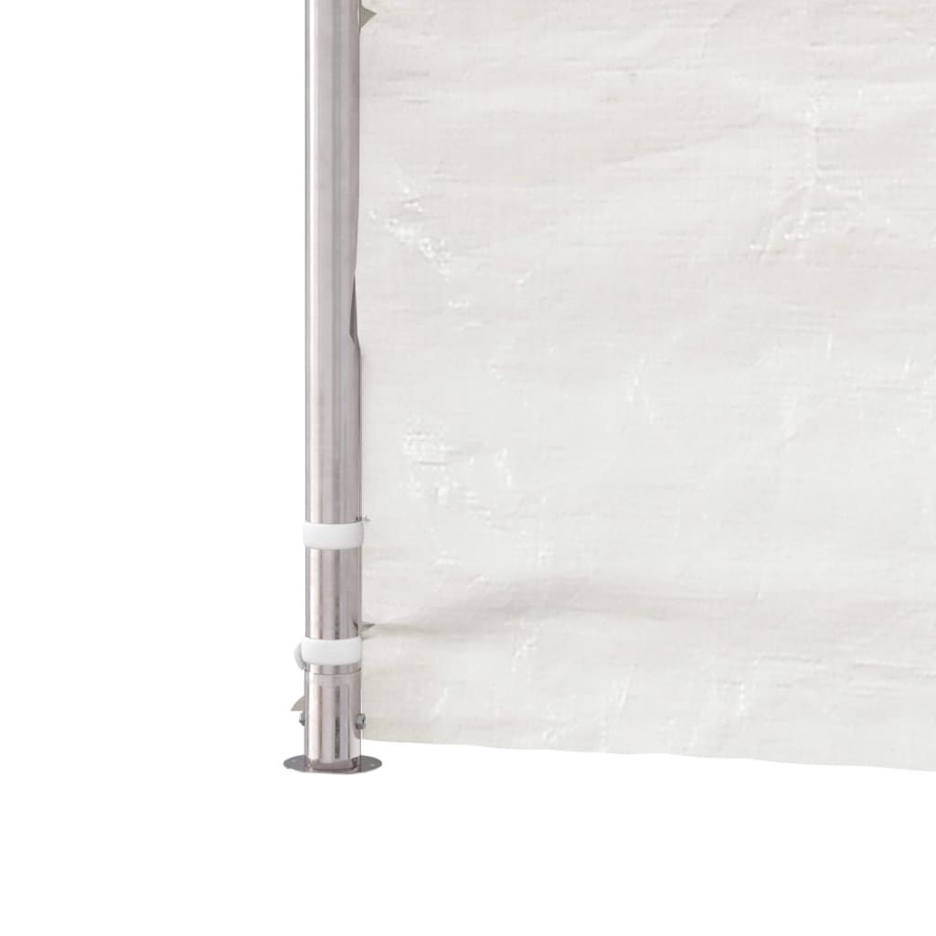 Gazebo con Tetto Bianco 13,38x4,08x3,22 m in Polietilene - homemem39
