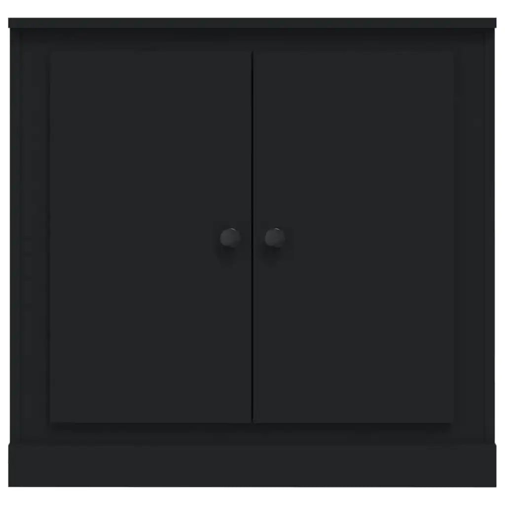 Credenza Nera 70x35,5x67,5 cm in Legno Multistrato - homemem39