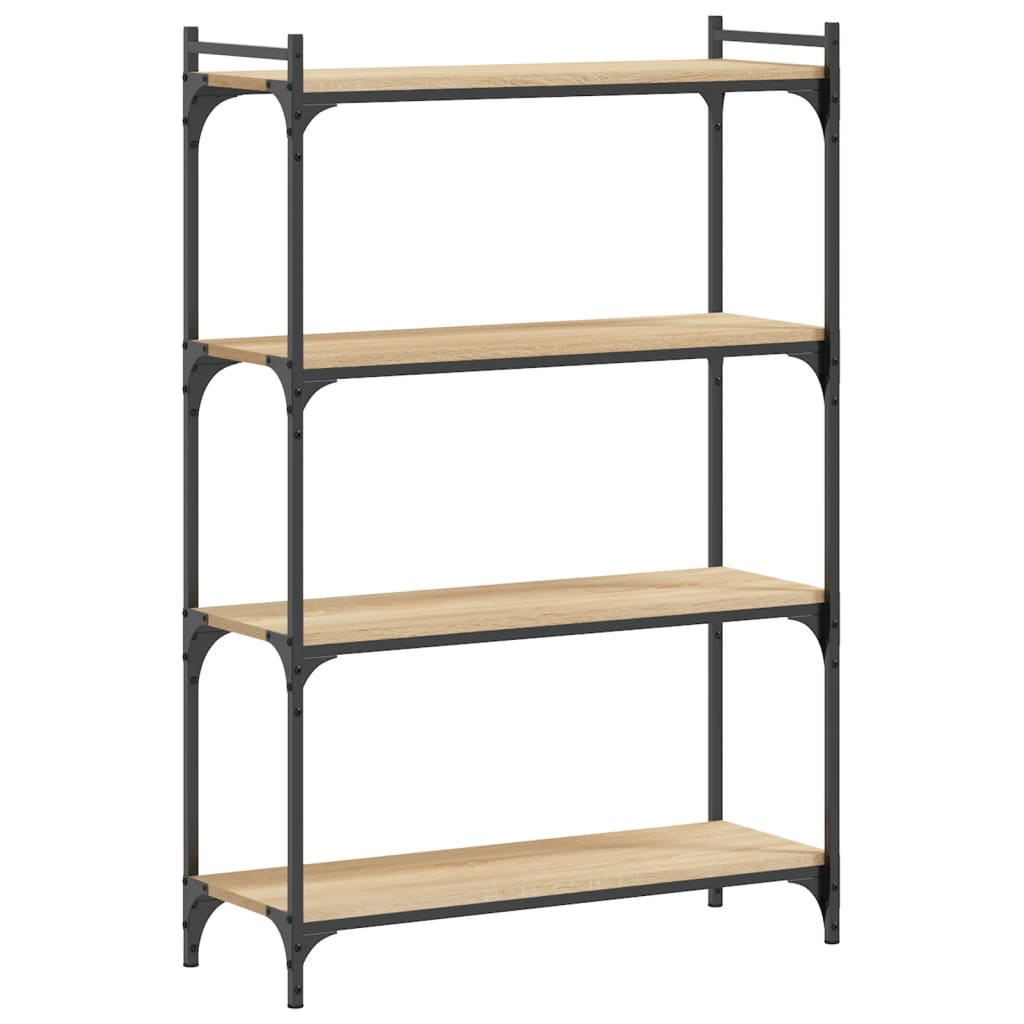 Libreria 4 Ripiani Rovere Sonoma 80x30x120 cm Legno Multistrato - homemem39