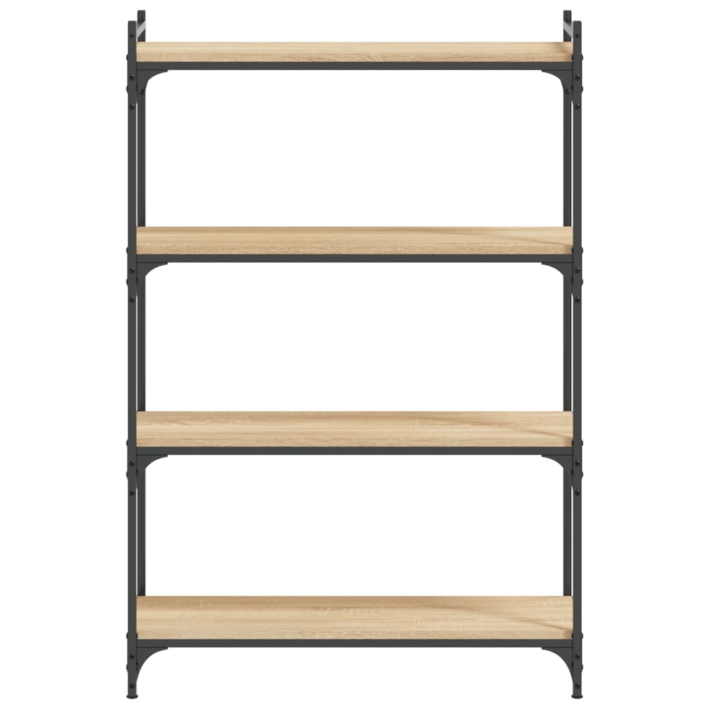 Libreria 4 Ripiani Rovere Sonoma 80x30x120 cm Legno Multistrato - homemem39