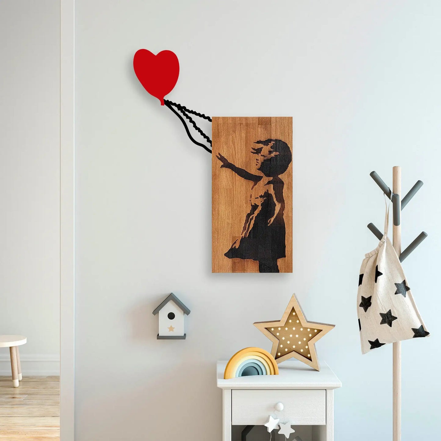 Decorative Wooden Wall Accessory - homemem39