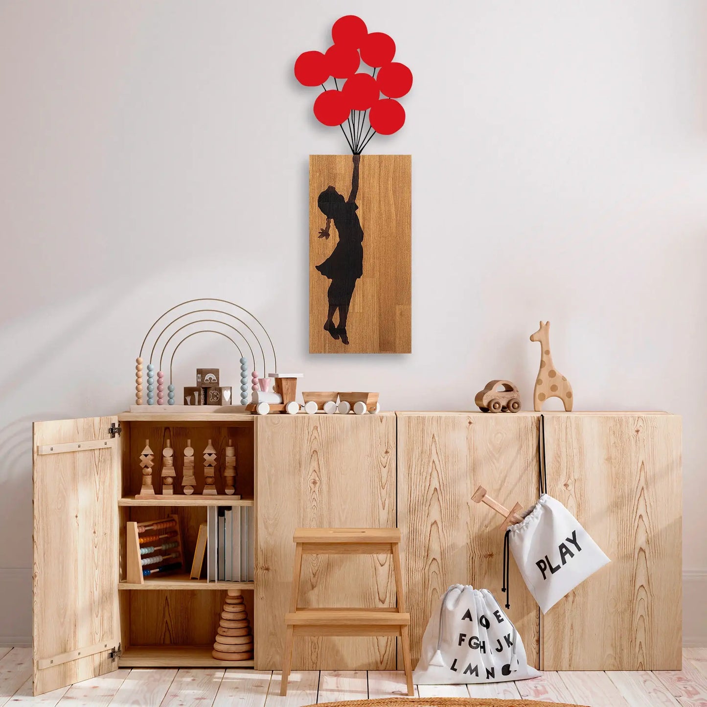 Decorative Wooden Wall Accessory - homemem39