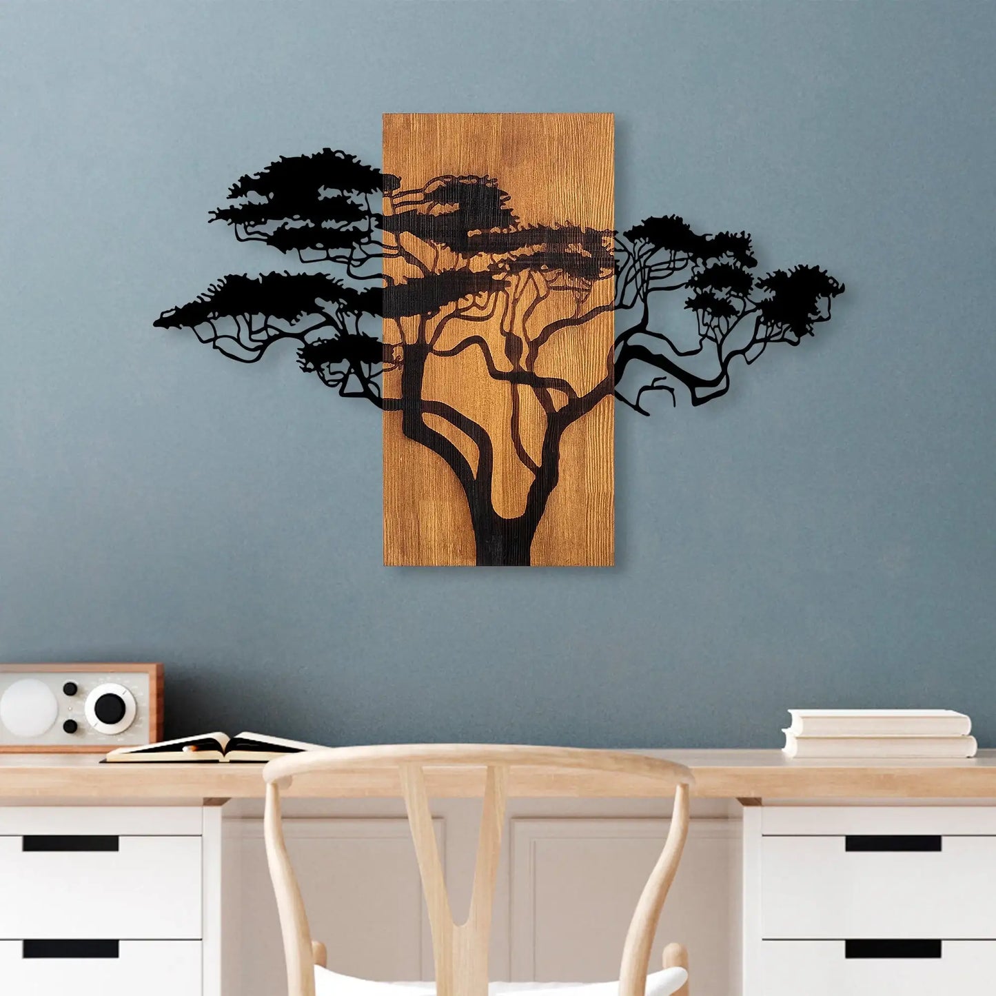 Decorative Wooden Wall Accessory - homemem39
