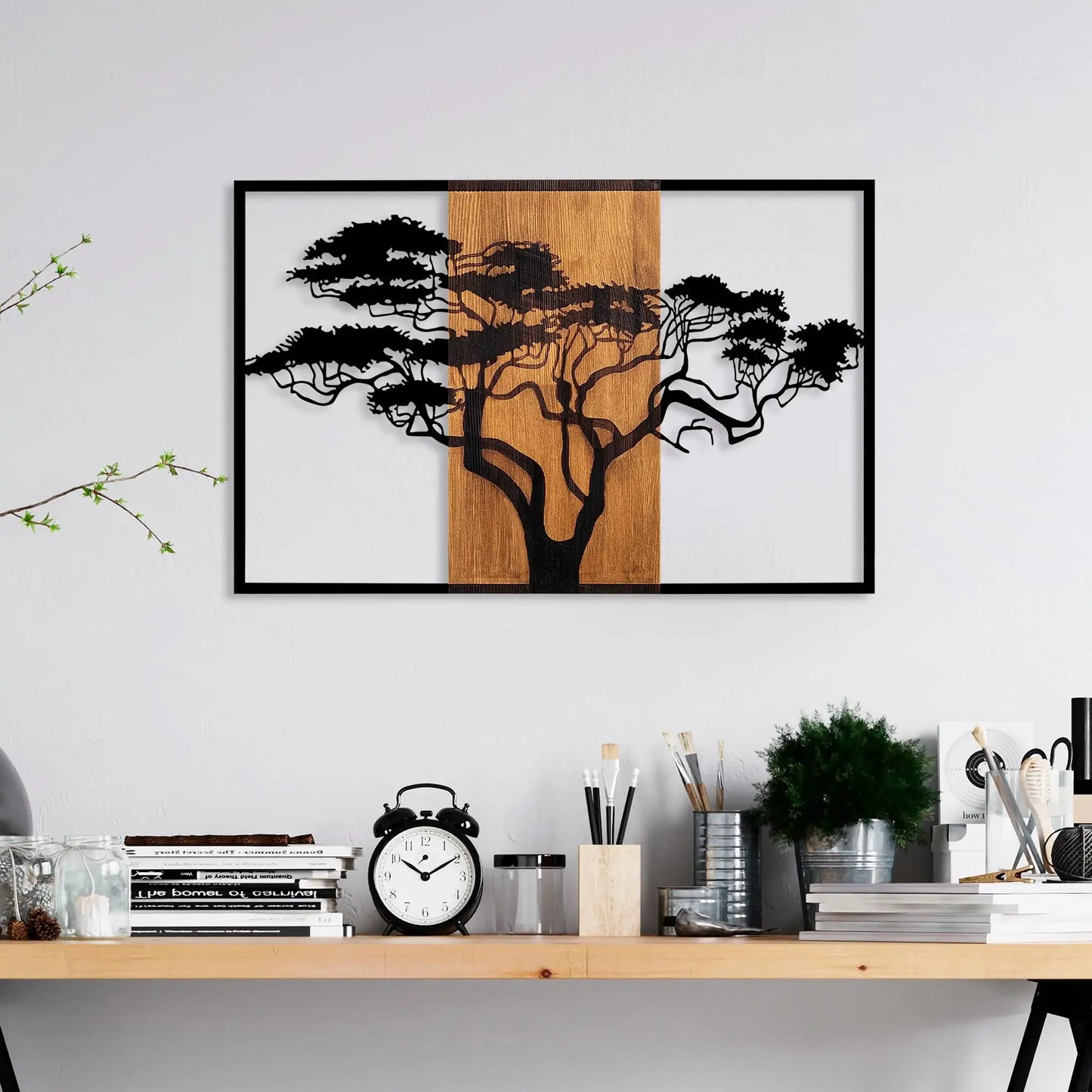 Decorative Wooden Wall Accessory - homemem39