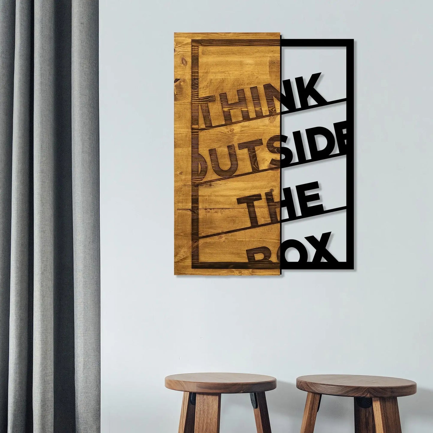 Decorative Wooden Wall Accessory - homemem39