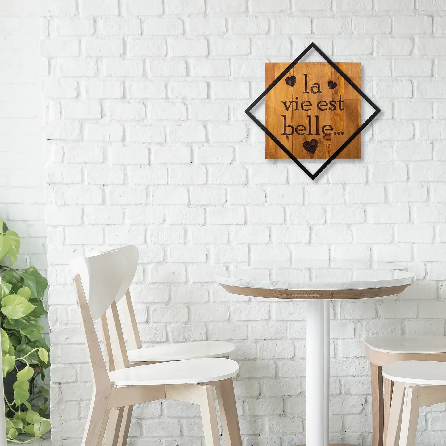 Decorative Wooden Wall Accessory - homemem39