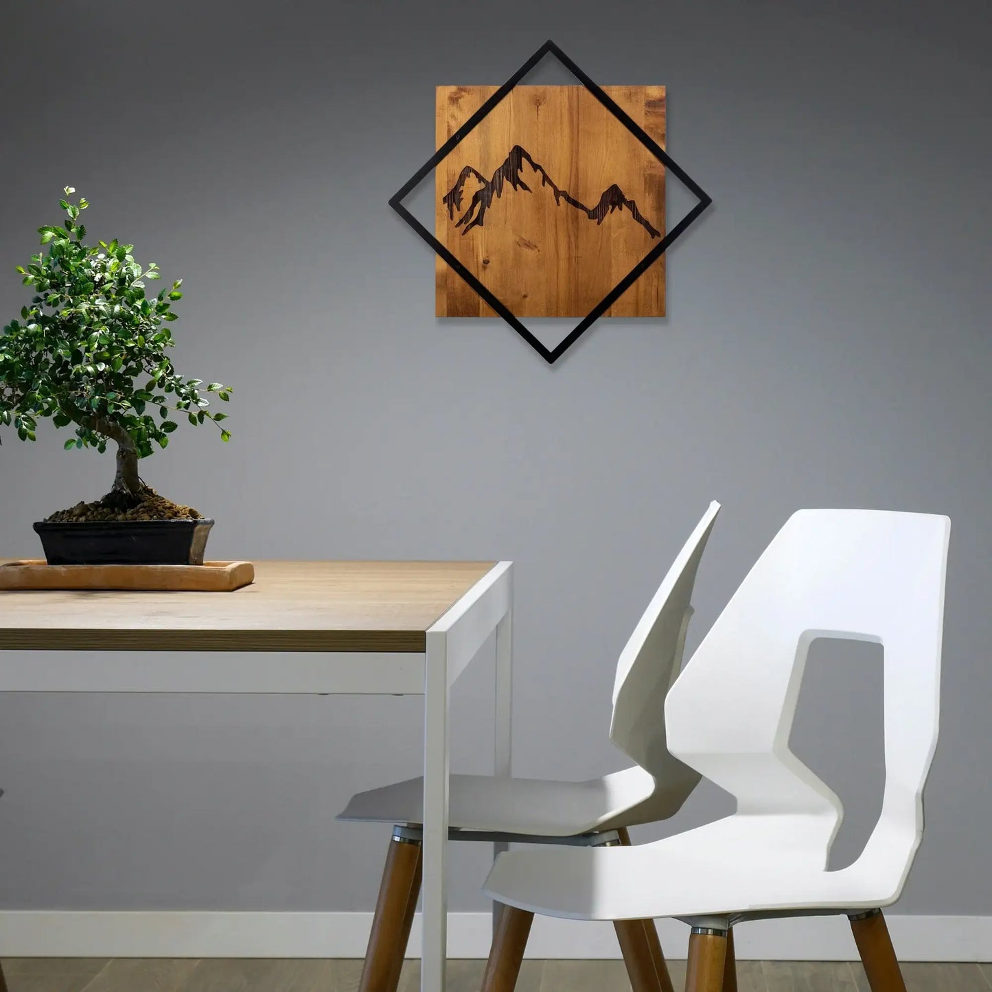 Decorative Wooden Wall Accessory - homemem39