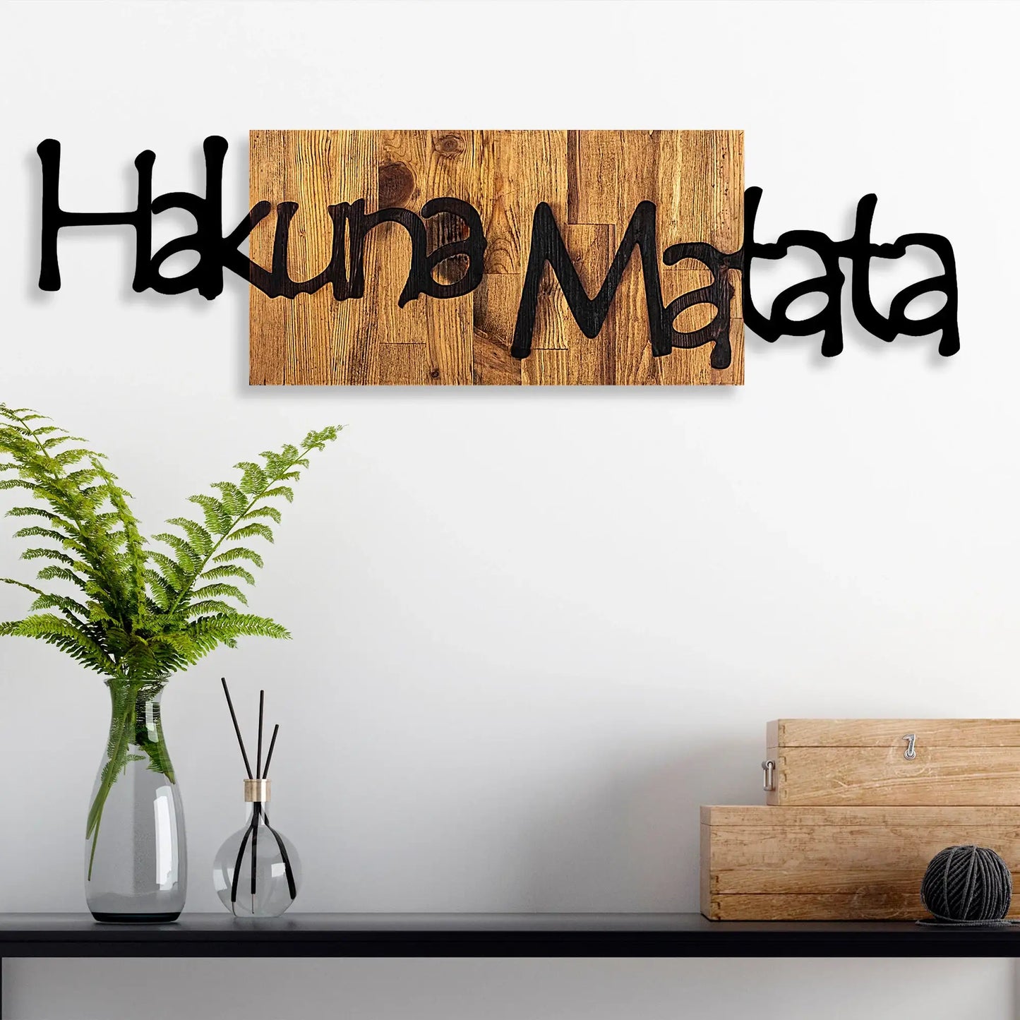 Decorative Wooden Wall Accessory - homemem39