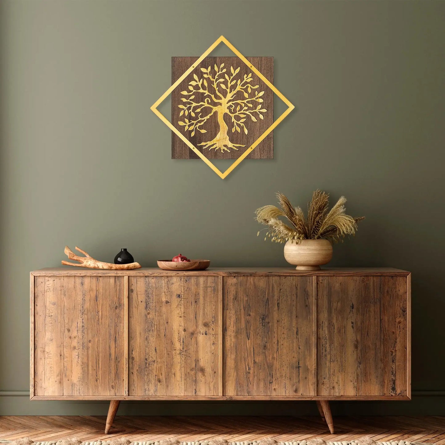 Decorative Wooden Wall Accessory - homemem39