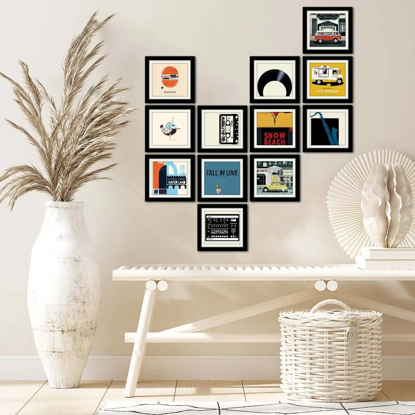Decorative MDF Painting (12 Pieces) - homemem39