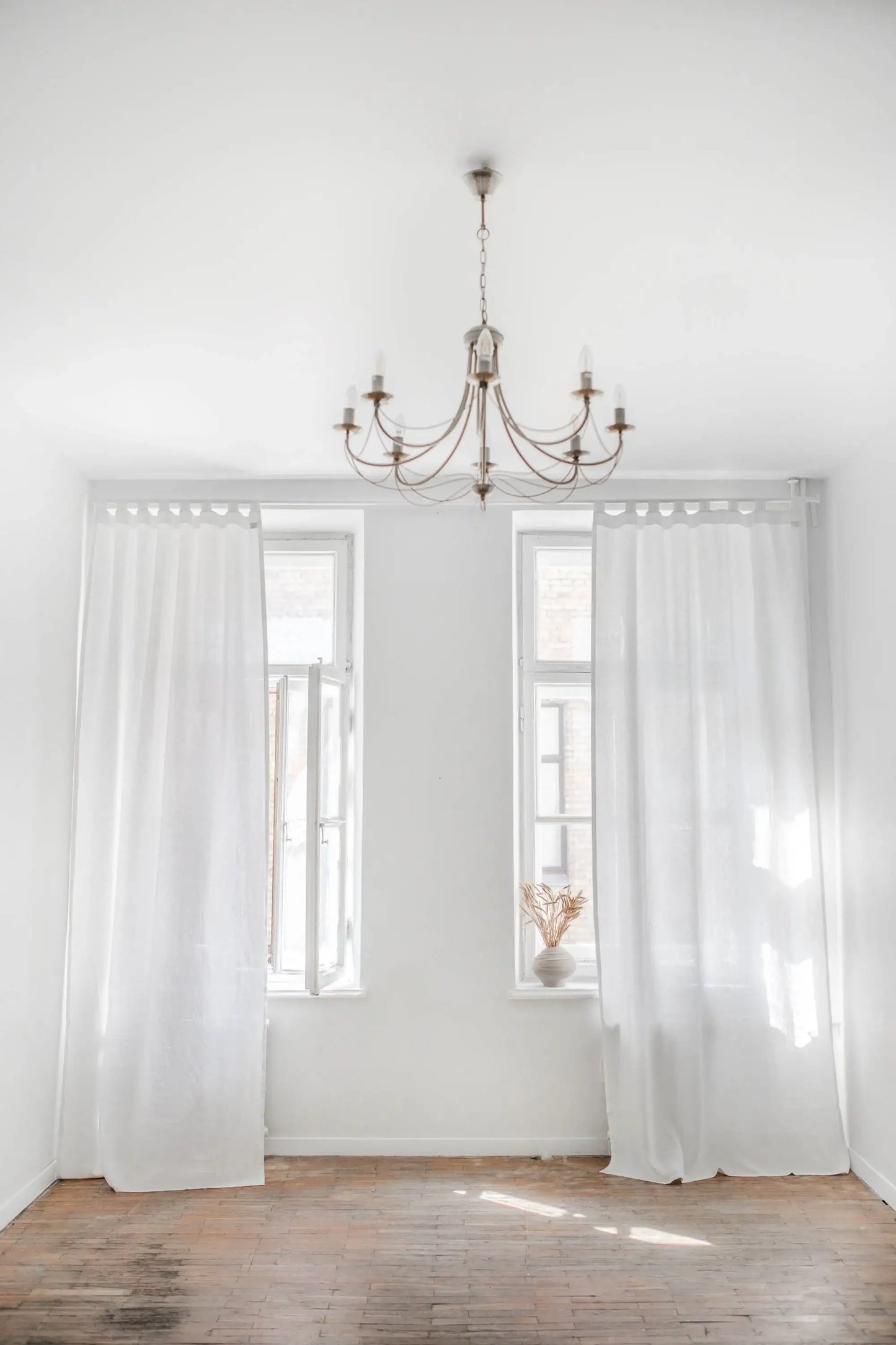 Tab top linen curtain - homemem39