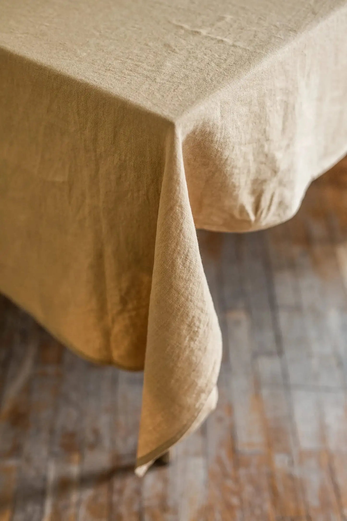 Tovaglia in lino senape - homemem39