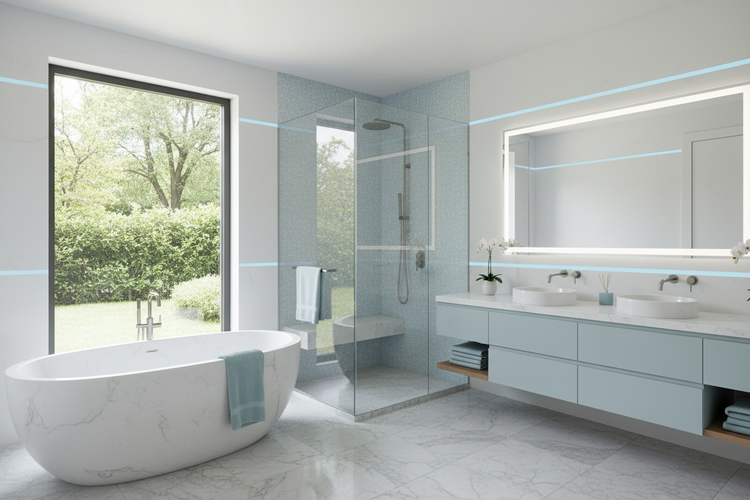 Getti per vasca da bagno e doccia