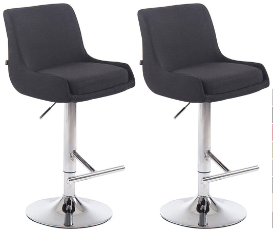 2er Set Barhocker Club Stoff