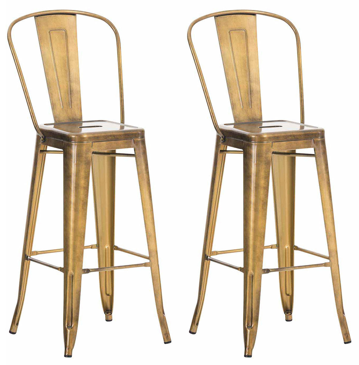 2er Set Barhocker Aiden Metall