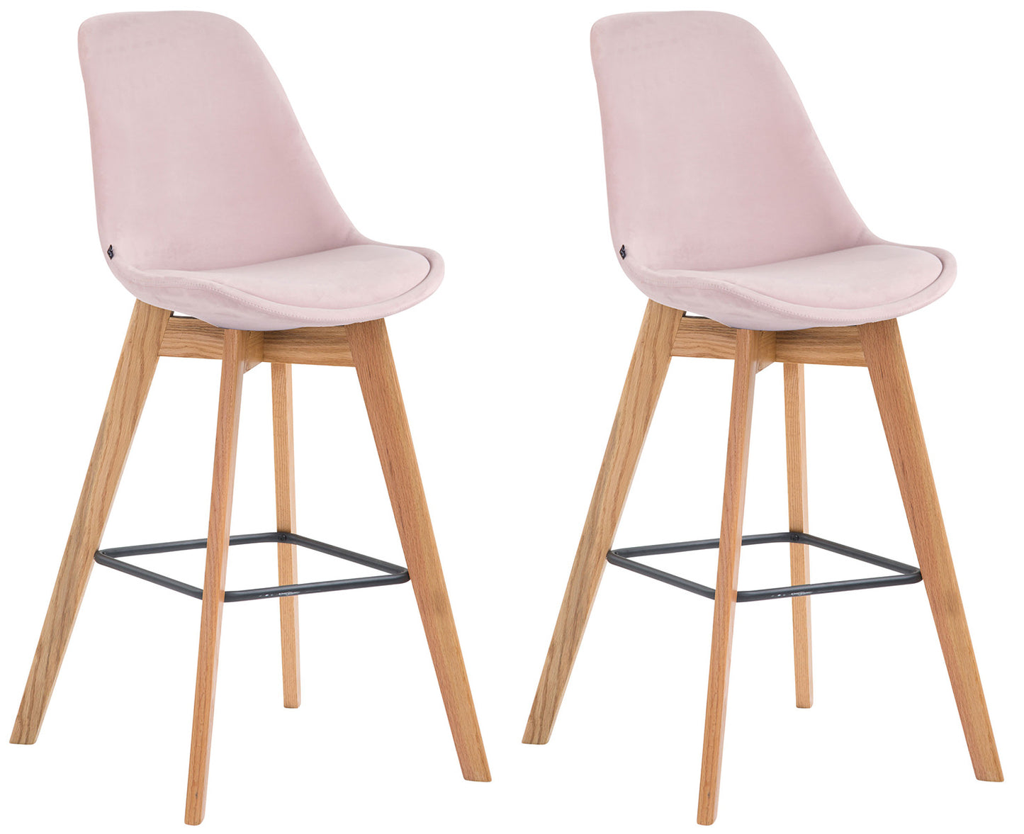 2er Set Barhocker Metz Samt