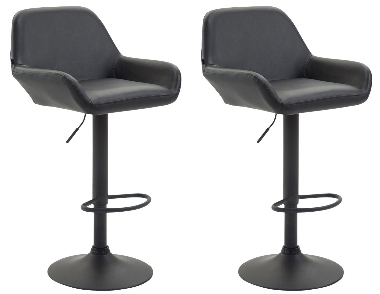 2er Set Barhocker Braga Kunstleder | homemem39