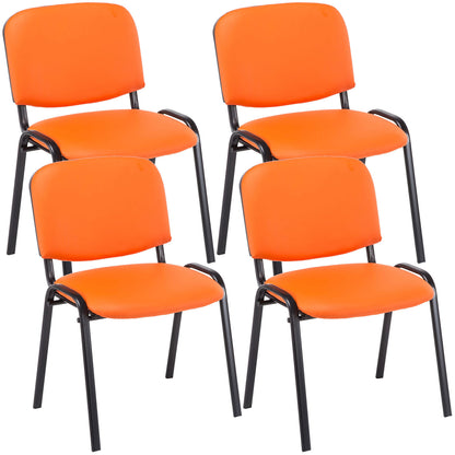 4er Set Besucherstuhl Ken Kunstleder | homemem39