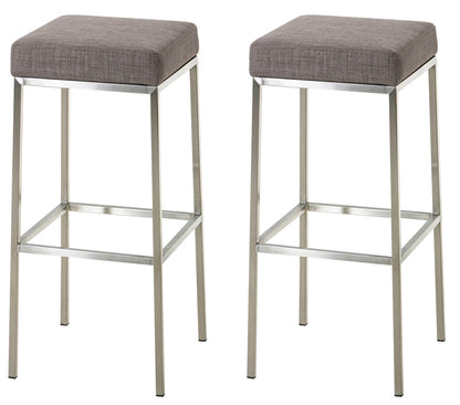 2er Set Barhocker Montreal Stoffbezug