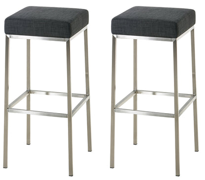 2er Set Barhocker Montreal Stoffbezug | homemem39
