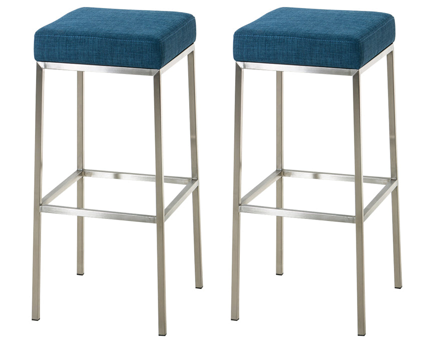 2er Set Barhocker Montreal Stoffbezug | homemem39