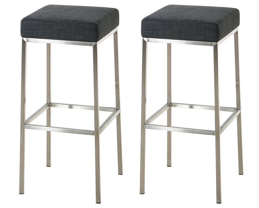 2er Set Barhocker Montreal Stoffbezug | homemem39