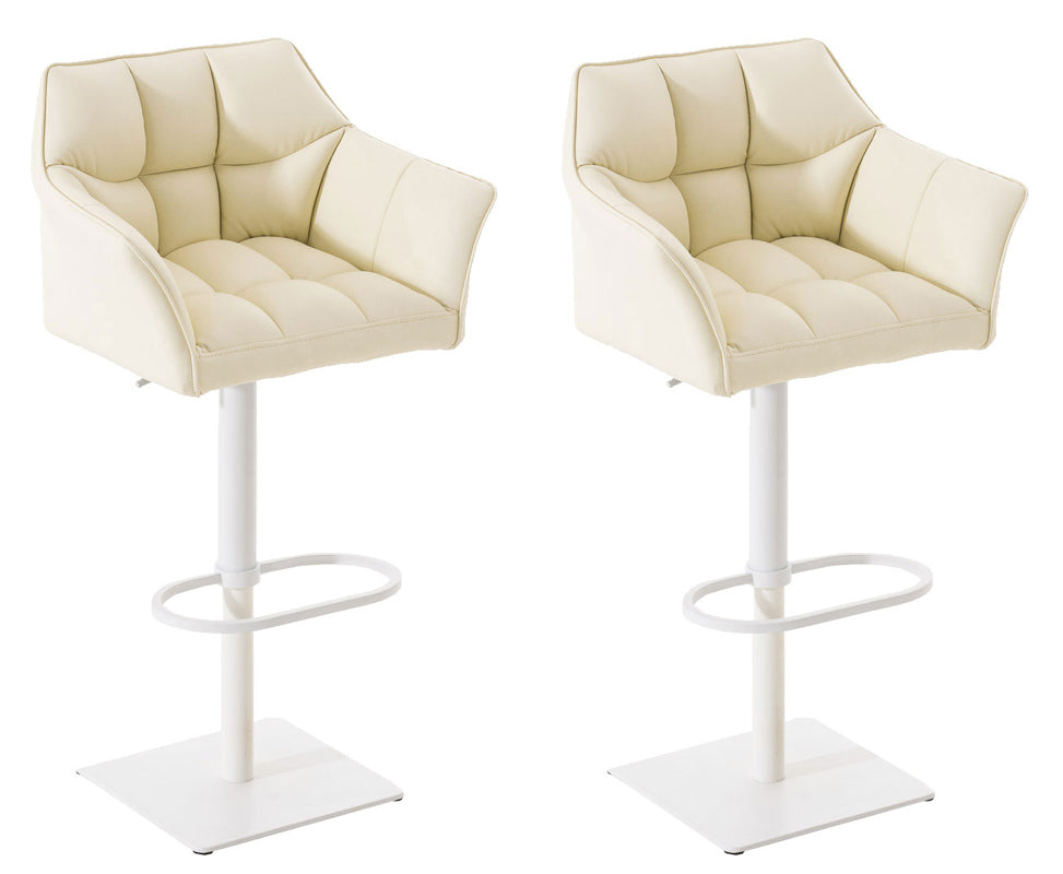 2er Set Barhocker Damaso Kunstleder | homemem39