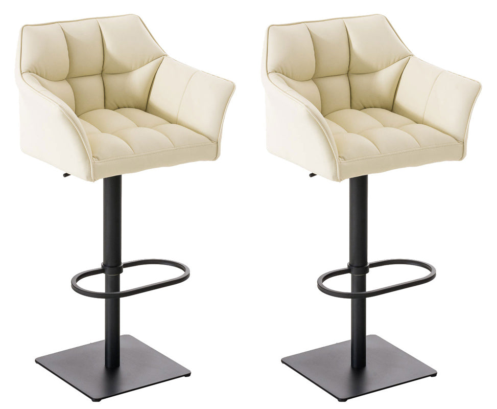 2er Set Barhocker Damaso Kunstleder | homemem39