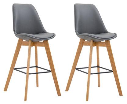 2er Set Barhocker Metz Kunstleder
