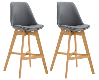 2er Set Barhocker Cannes Kunstleder