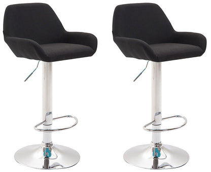 2er Set Barhocker Braga Stoff | homemem39