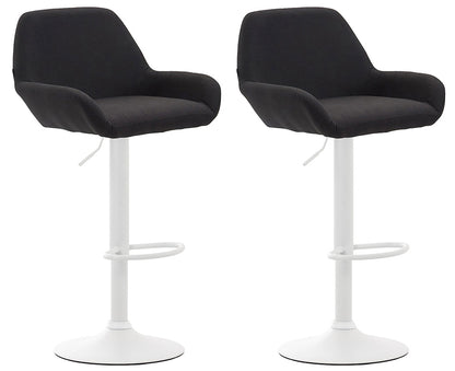 2er Set Barhocker Braga Stoff | homemem39