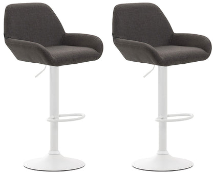 2er Set Barhocker Braga Stoff | homemem39