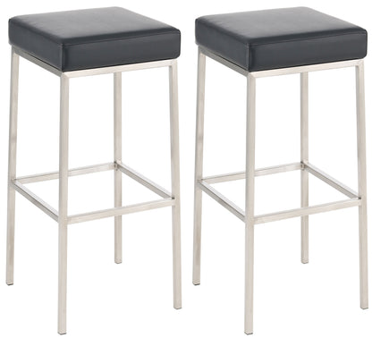 2er Set Barhocker Montreal Kunstlederbezug | homemem39