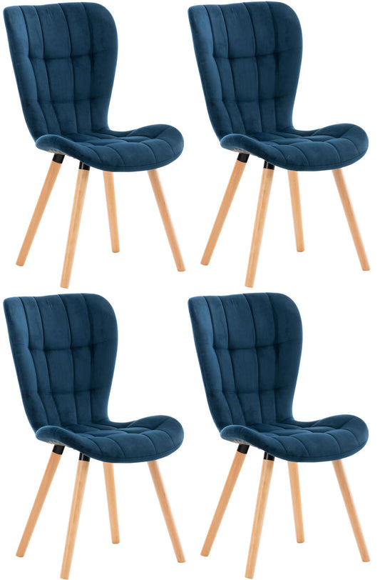 Set of 4 Elda Tuolia ylellisessä sametissa - homemem39