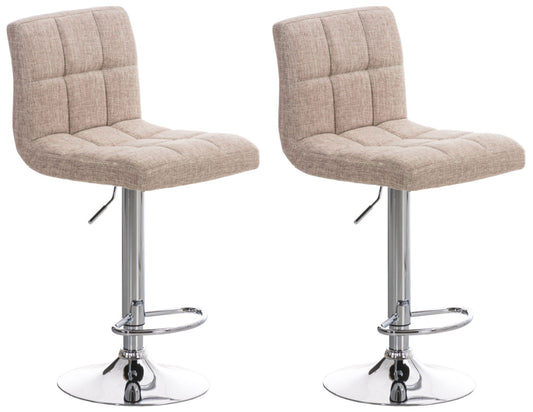 2er Set Barhocker Peru Stoff | homemem39