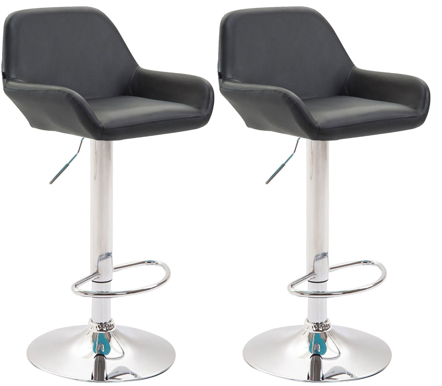 2er Set Barhocker Braga Kunstleder | homemem39