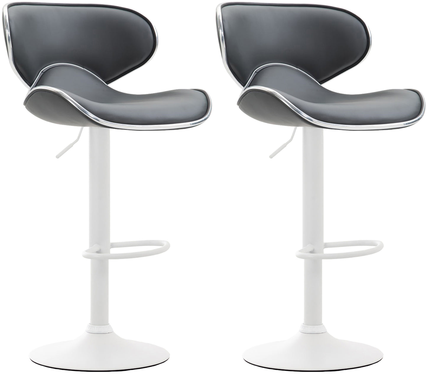 2er Set Barhocker Las Vegas Kunstleder | homemem39