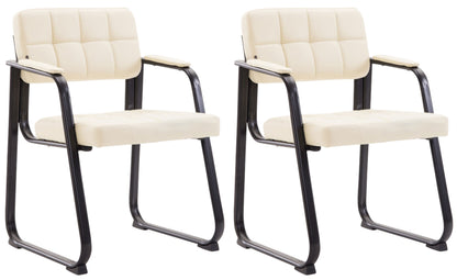 2er Set Besucherstühle Canada B Kunstleder - homemem39