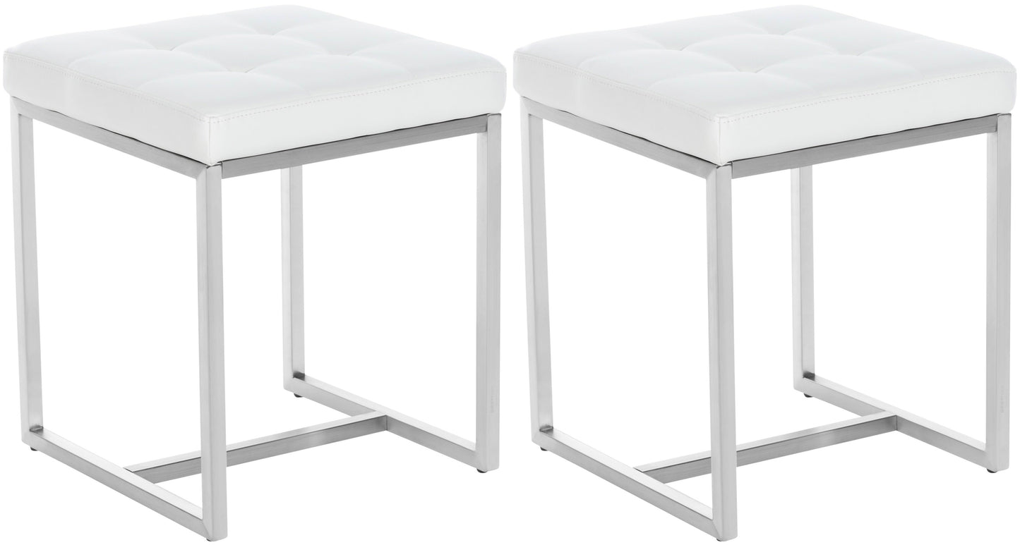 2er Set Edelstahl Sitzhocker Barci - homemem39