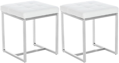 2er Set Edelstahl Sitzhocker Barci - homemem39