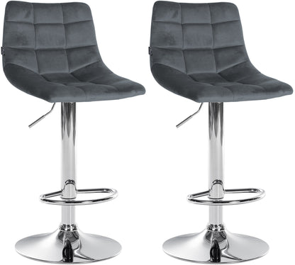 2er Set Barhocker Jerry Samt