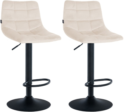 2er Set Barhocker Jerry Samt
