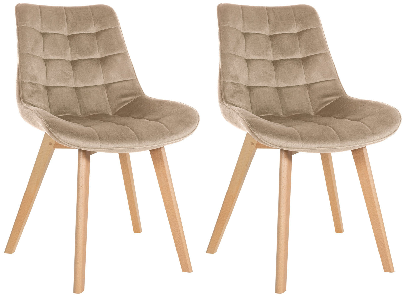 2er Set Stühle Brook Samt - homemem39