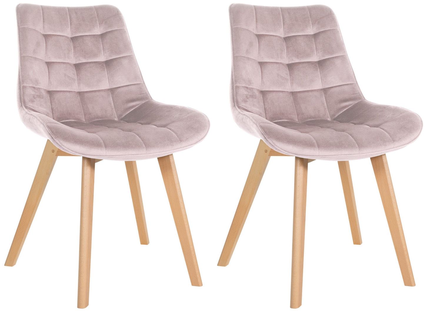 2er Set Stühle Brook Samt - homemem39