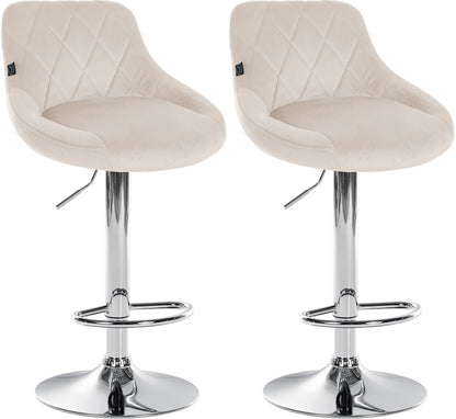 2er Set Barhocker Lazio Samt