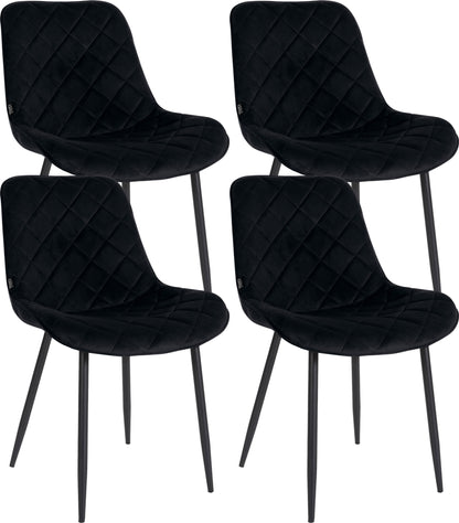 4er Set Stühle Springs Samt