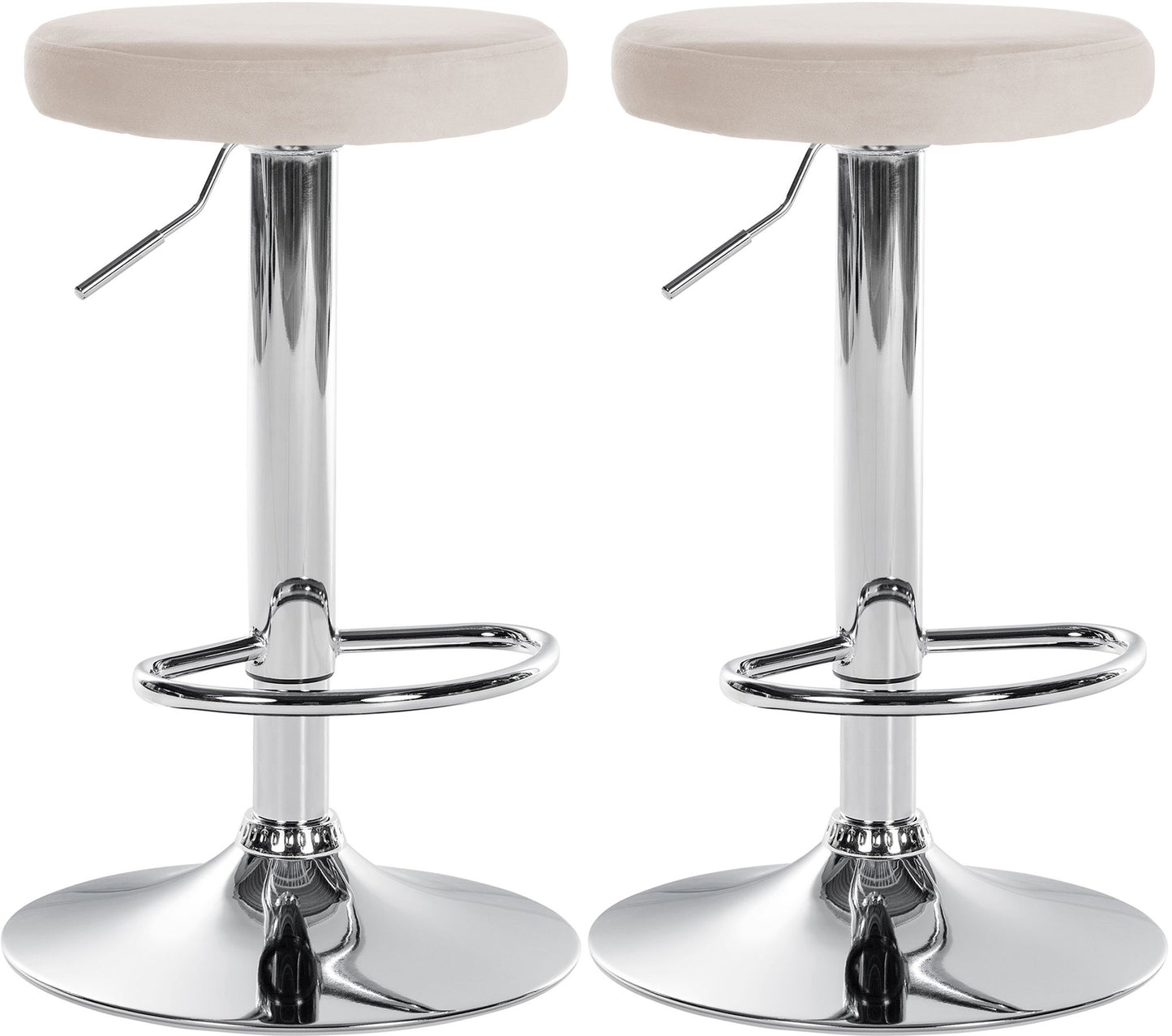 2er Set Barhocker Ponte Samt