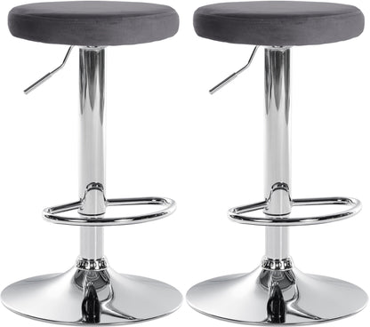 2er Set Barhocker Ponte Samt